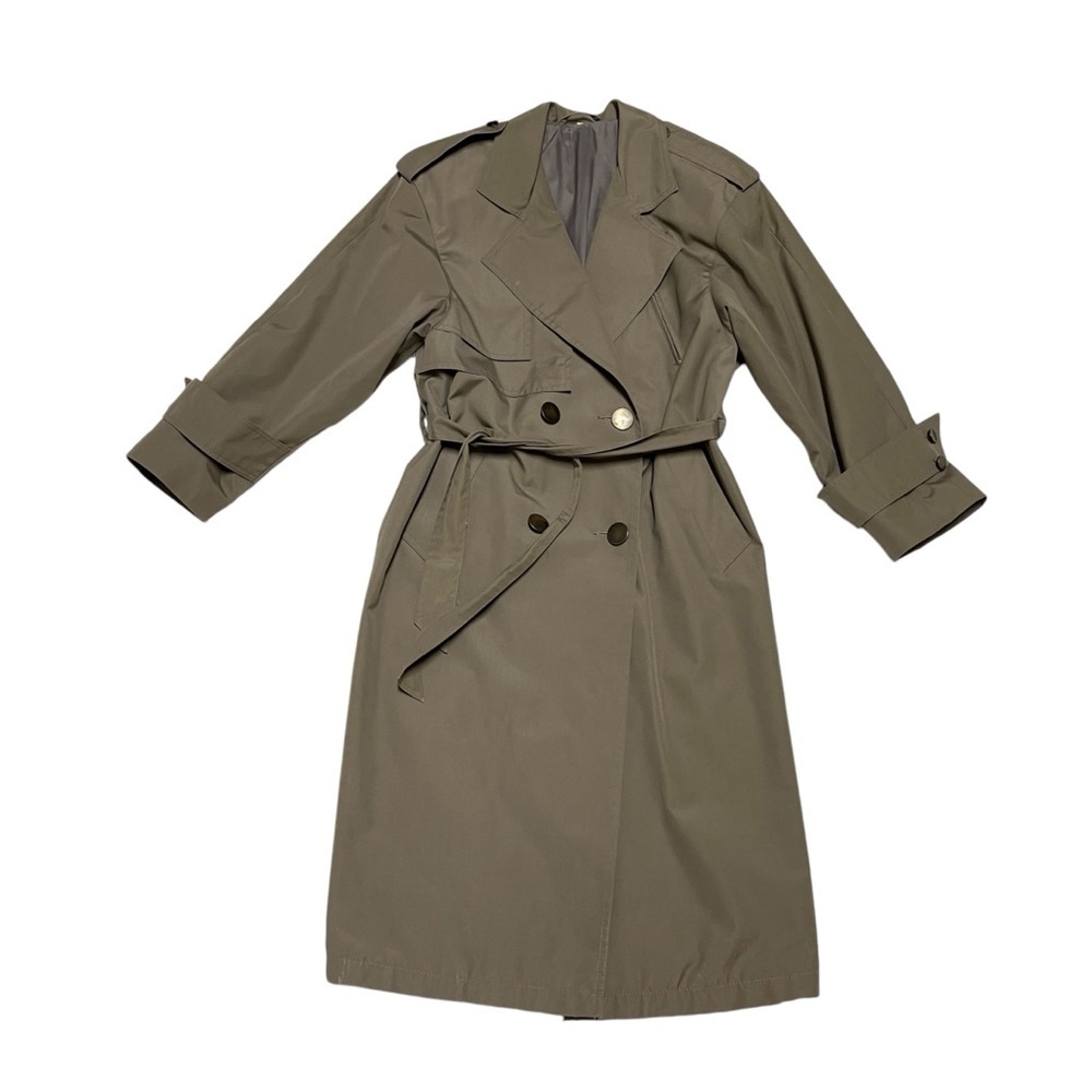 Vintage trench coat size 5/6 grey with belt double breasted